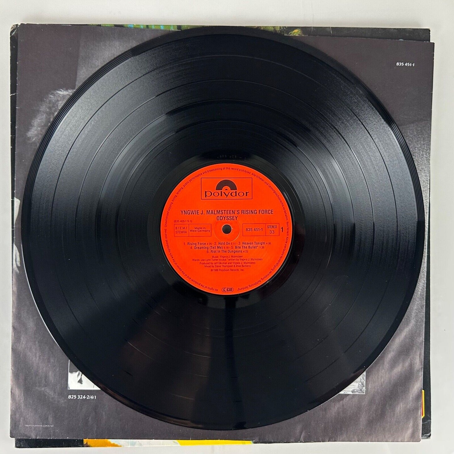 Yngwie J. Malmsteen's Rising Force - Odyssey LP (Polydor Promo, Custom Inner)
