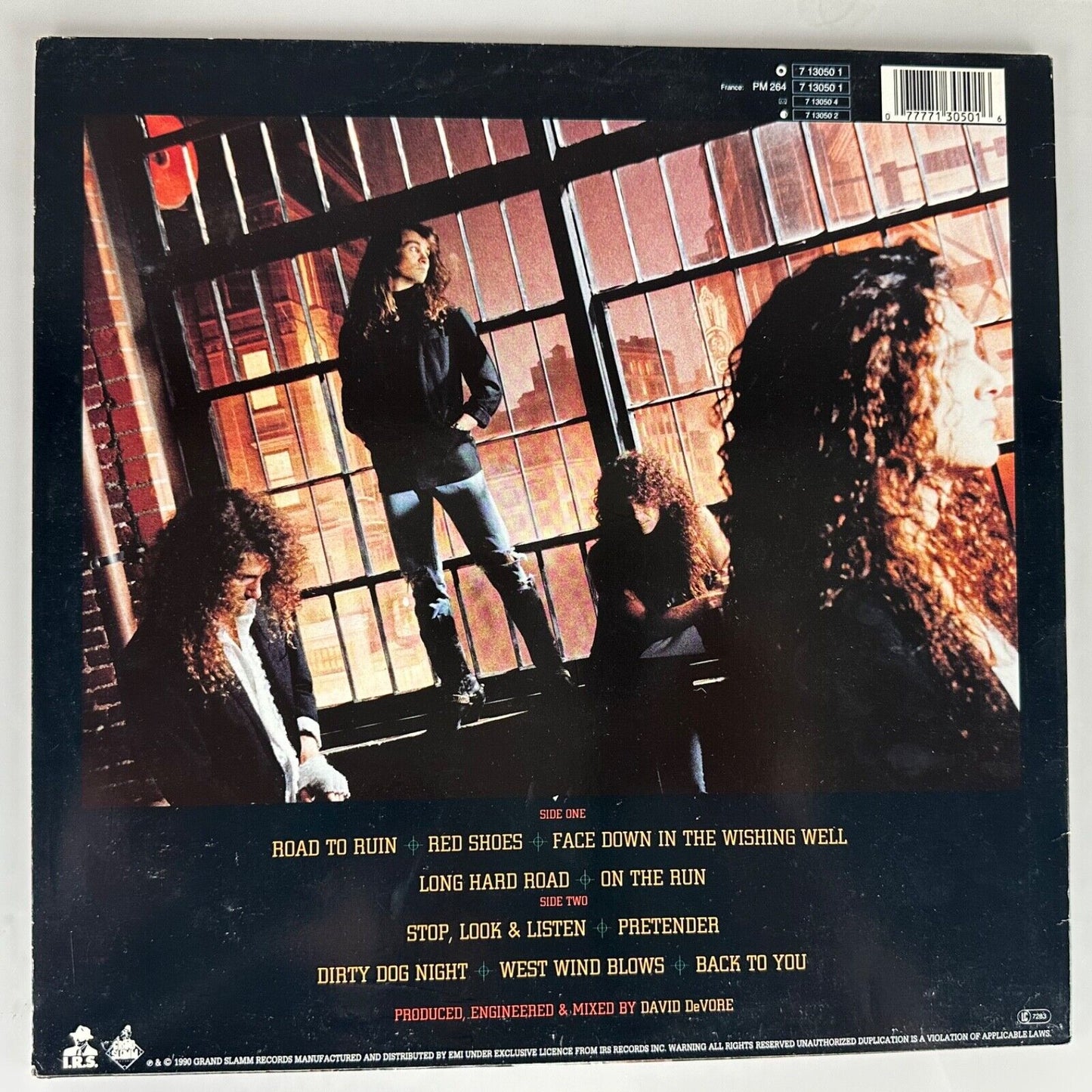 Cry Wolf Crunch Vinyl LP I.R.S 7 13050 1 VG+/VG+ 1991