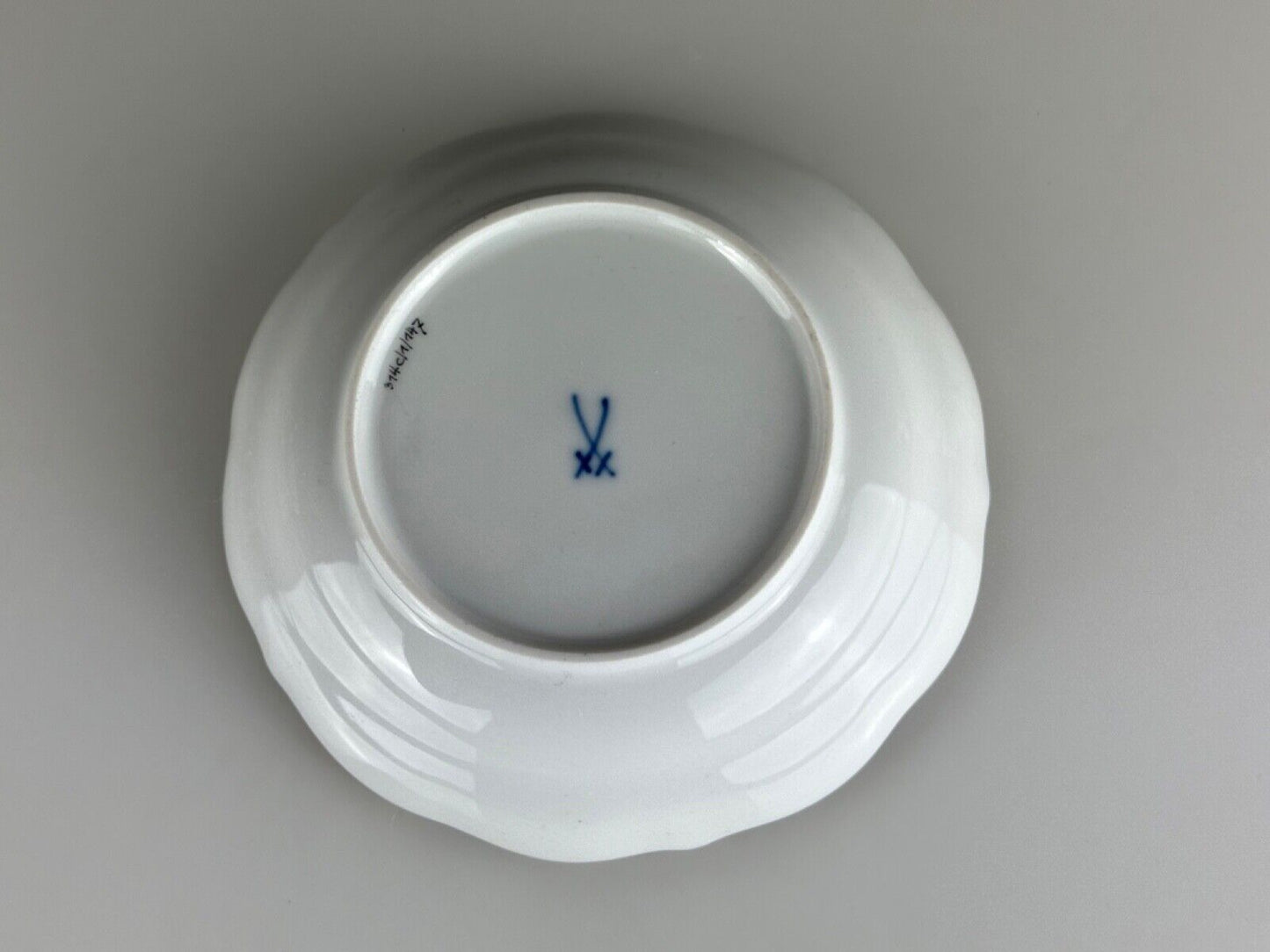 Vintage 20th Meissen Porcelain Cup & Saucer Yellow Tiger Porzellan Tasse German