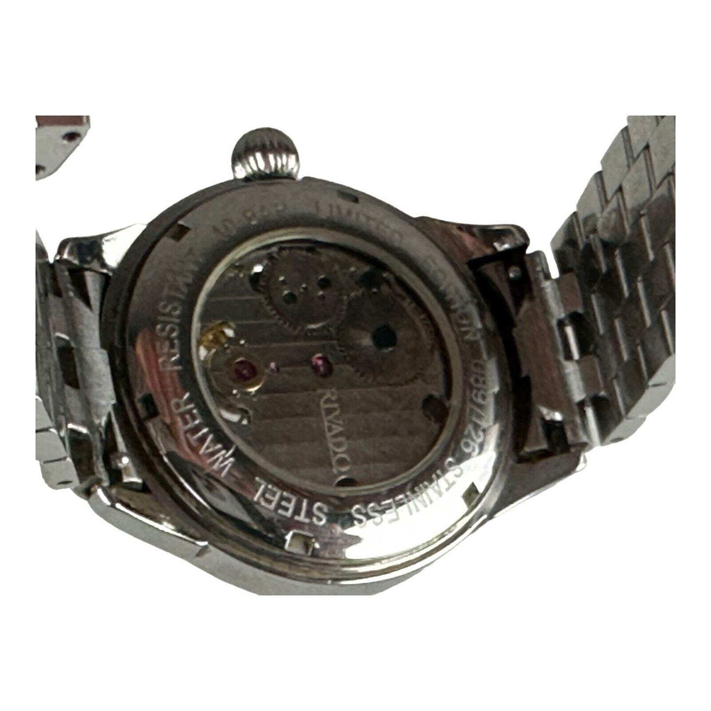 Rivado Tourbillon Limited Edition 89/126 Silver / Black Stainless Steel 43mm