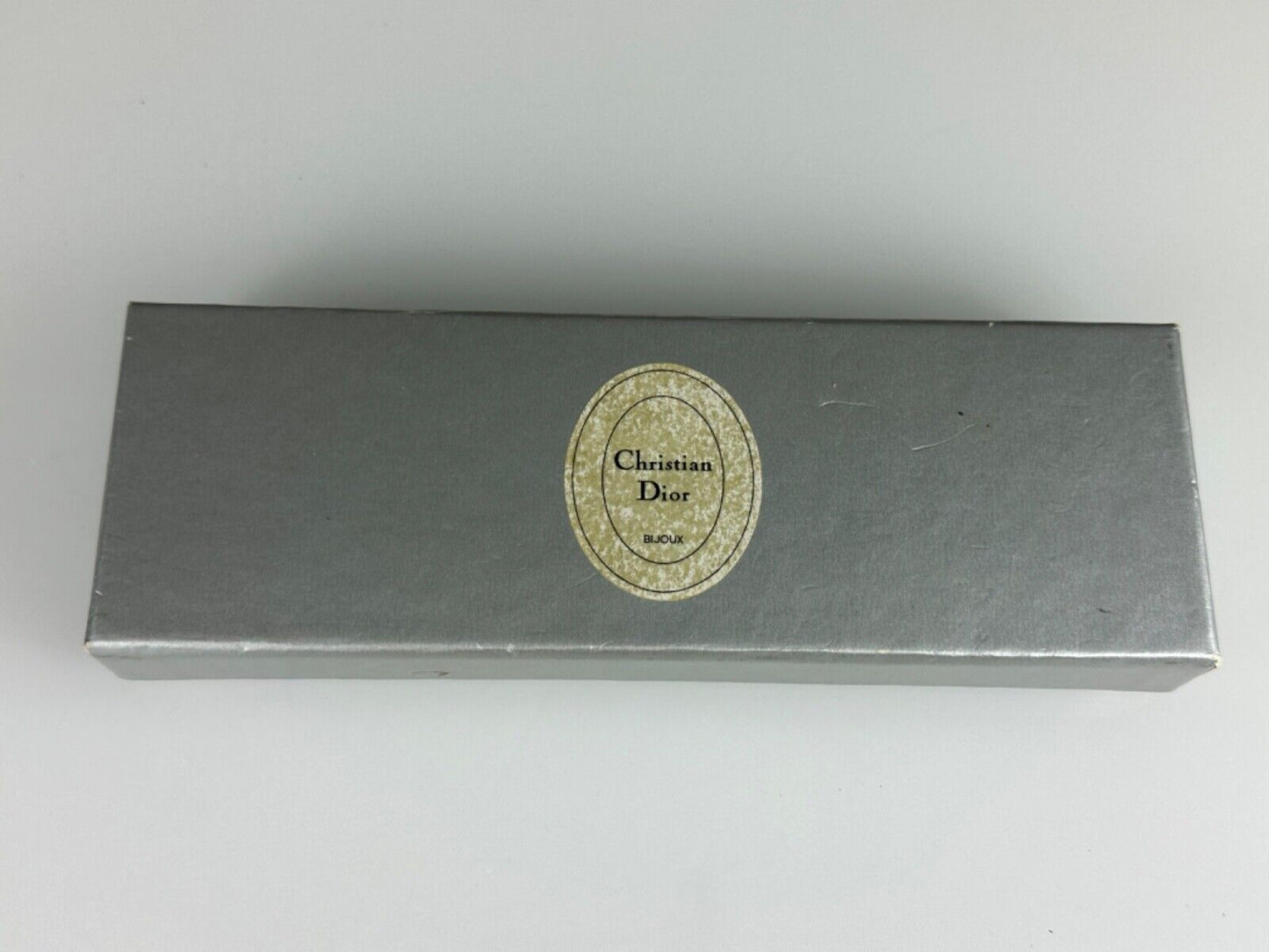 Christian Dior Vintage Necklace 36 Inch Gold Silver Tone Chain with Original Box
