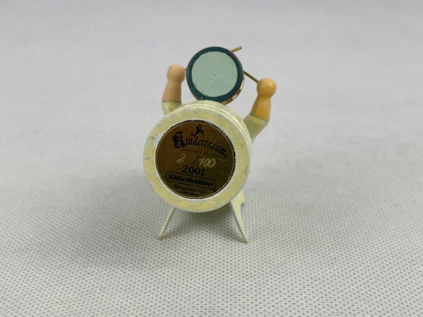 Kathe Wohlfahrt Engel mit Trommel Angel With Drums Limited Edition 2/100 2001