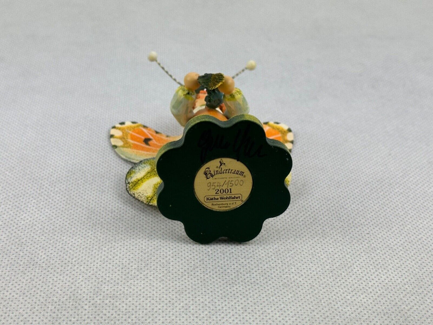 Kathe Wohlfahrt Aurorafalter Butterfly Limited Edition 954/2000 Germany 2001