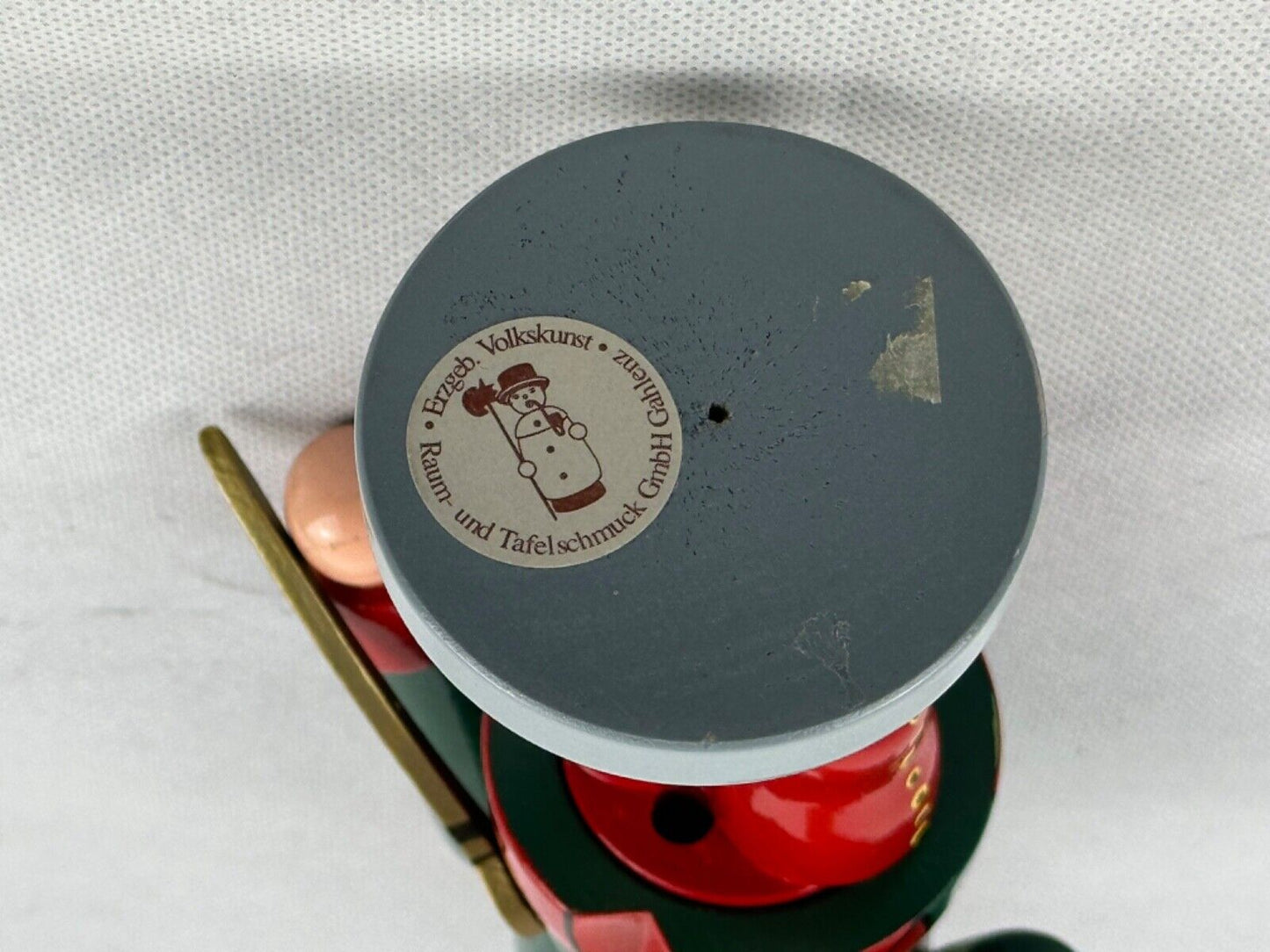 Erzgebirge Volkskunst Gahlenz Smoker Green 27cm Made in Germany Handmade