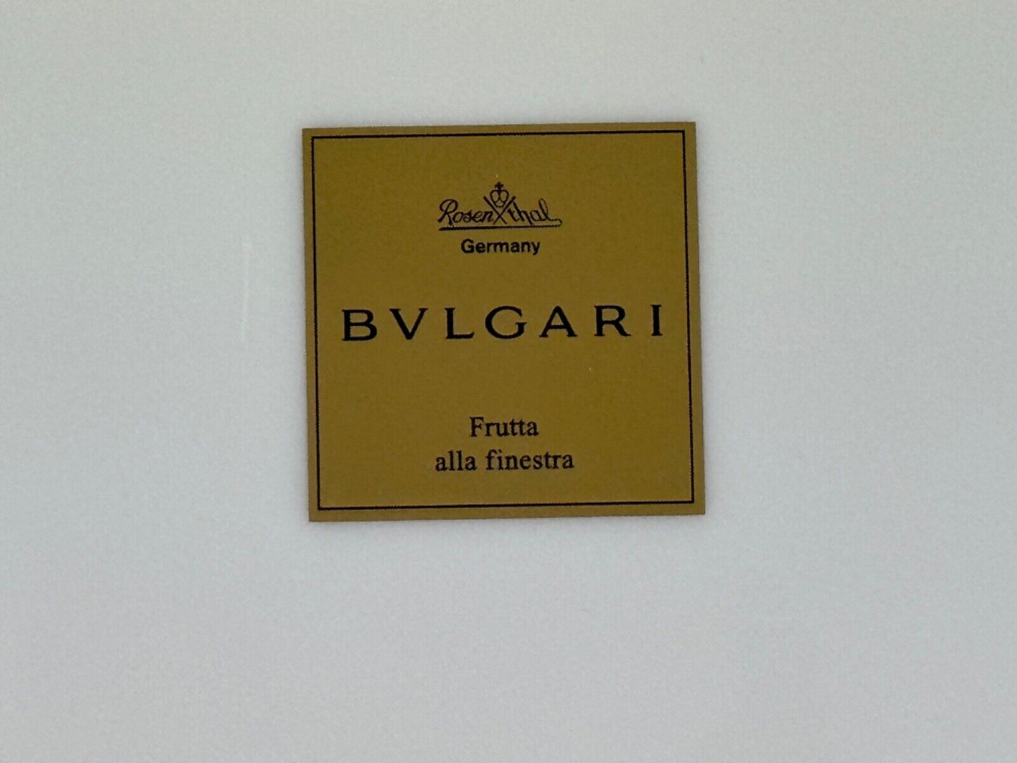BVLGARI Rosenthal Dinner Plate Frutta alla finestra 11"