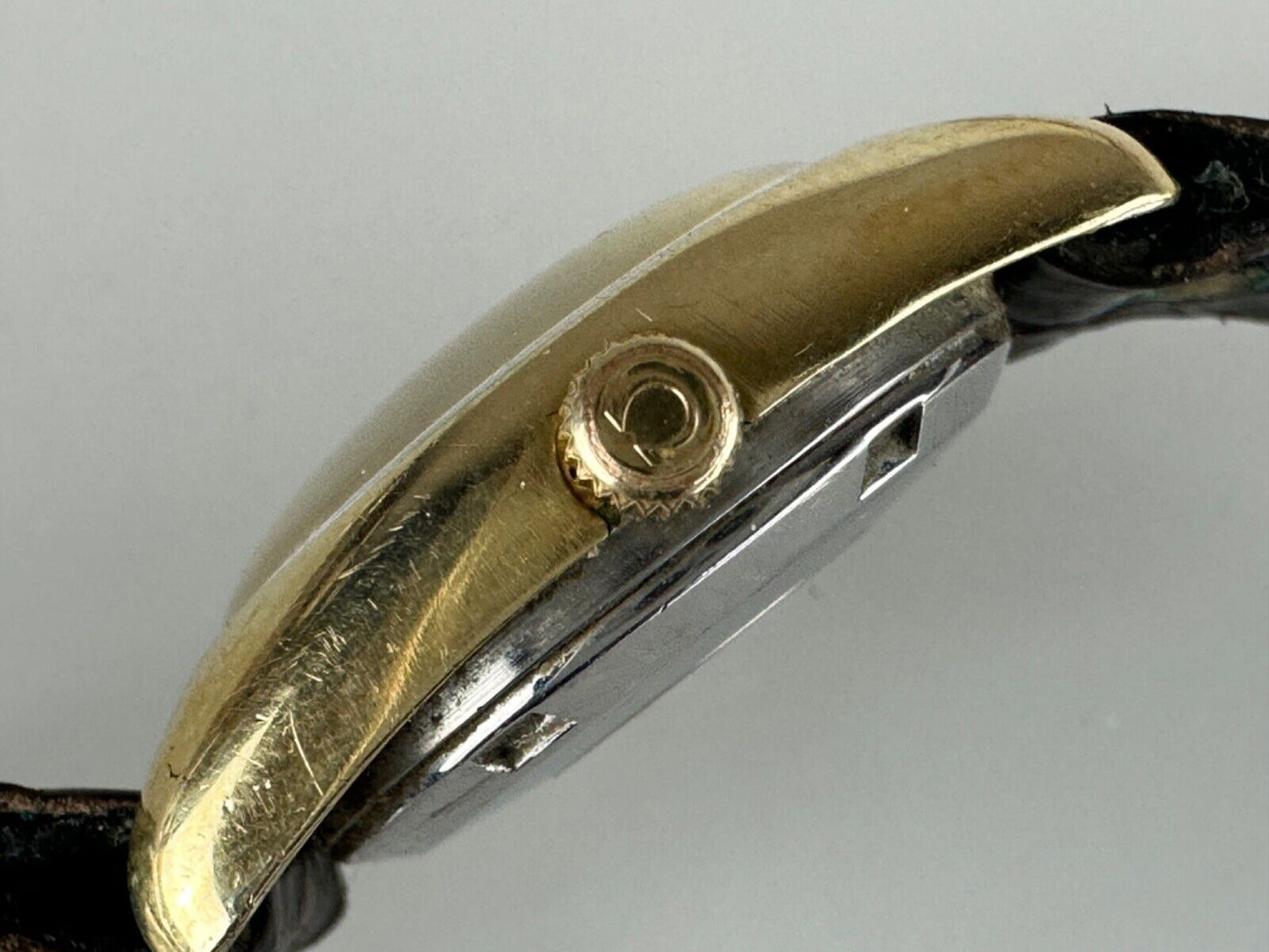 Omega Automatic Seamaster Lady's Gold Plated 26mm Leather Band