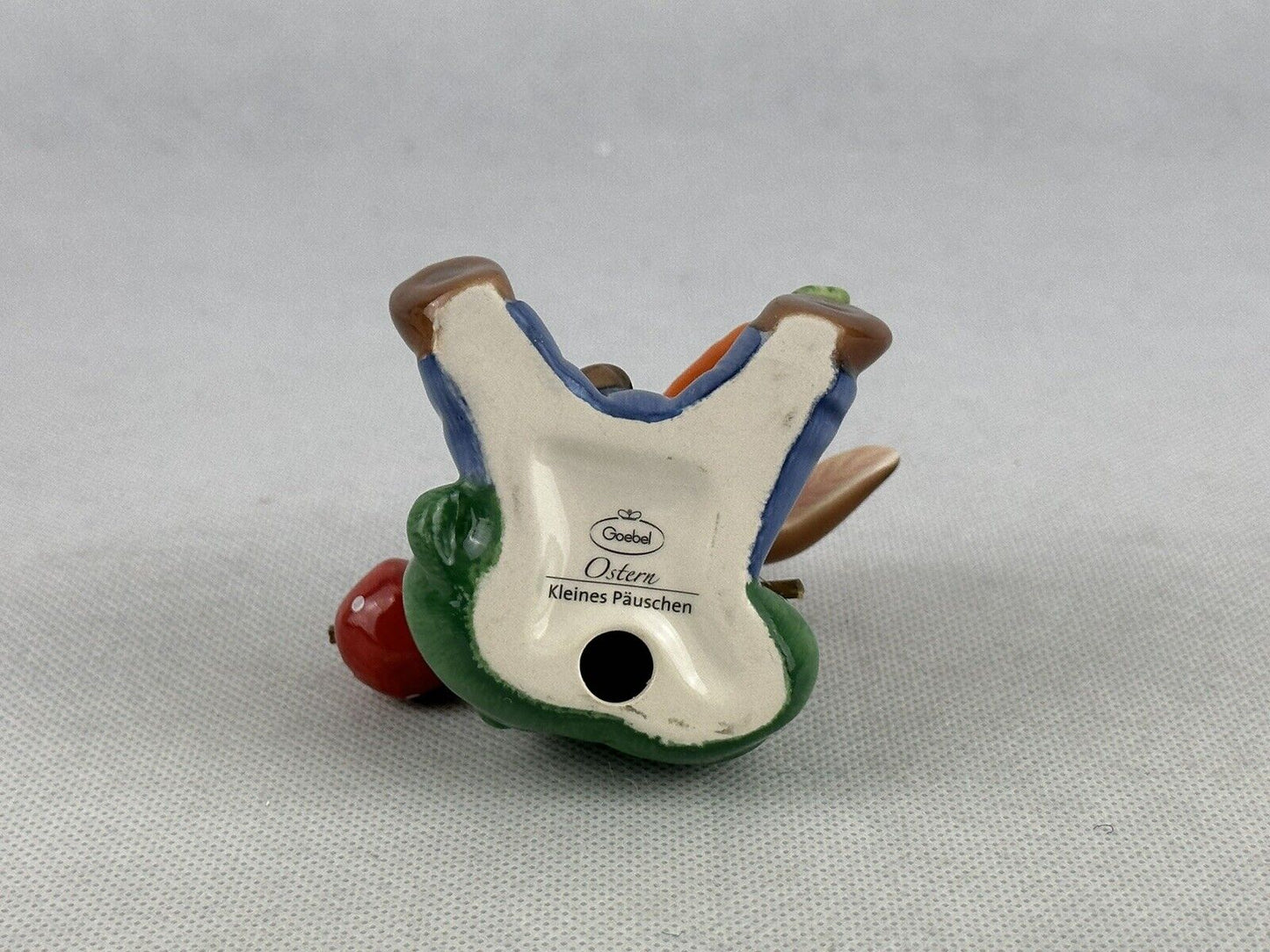 Goebel Rabbit Breathing Rest Bunny 3.5" Porcelain Figurine Incl Original Box Germany