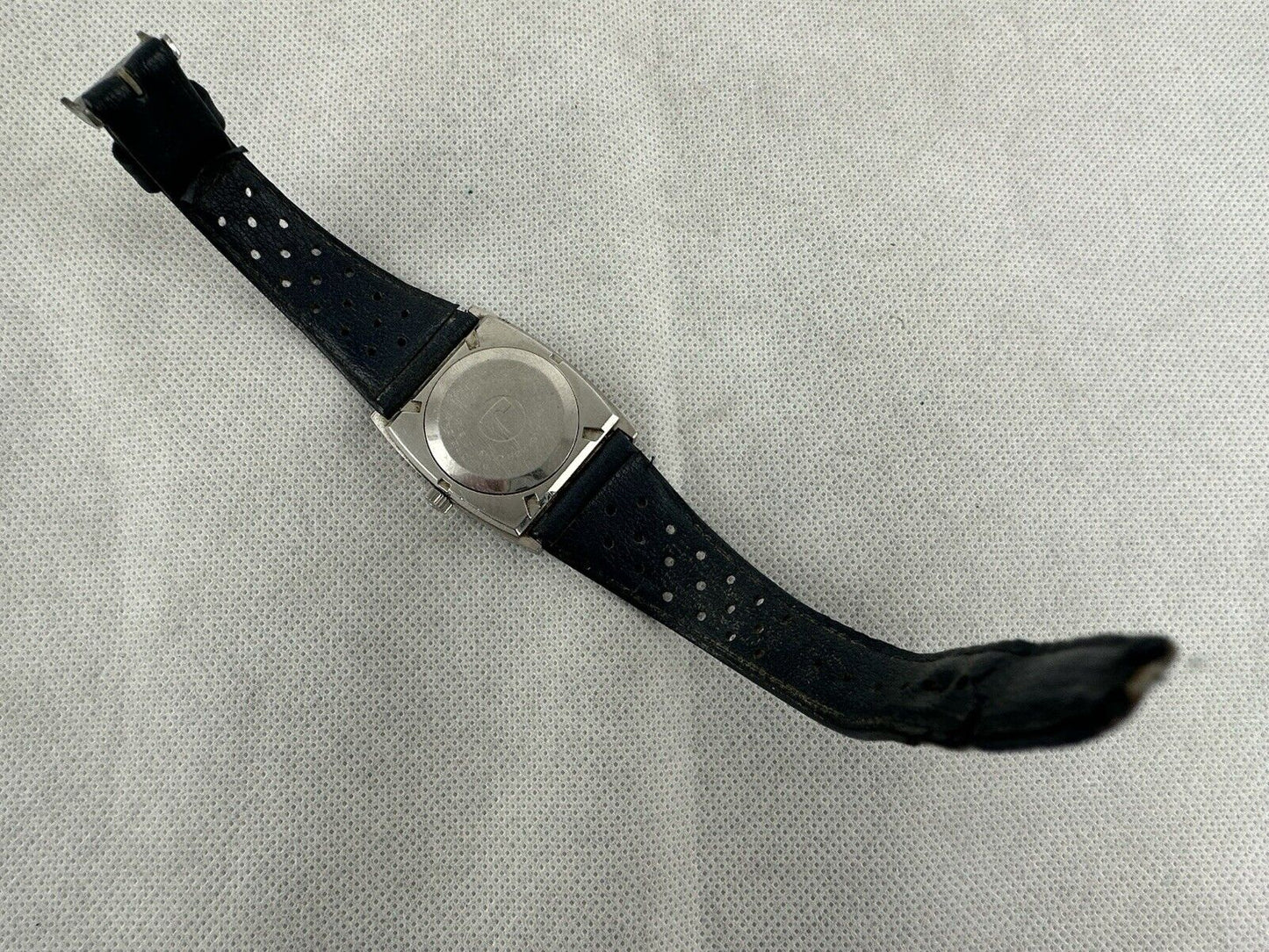 Roamer Rockshell Mark V Automatic Silver Blue 36mm Working Swiss 70’s Vintage