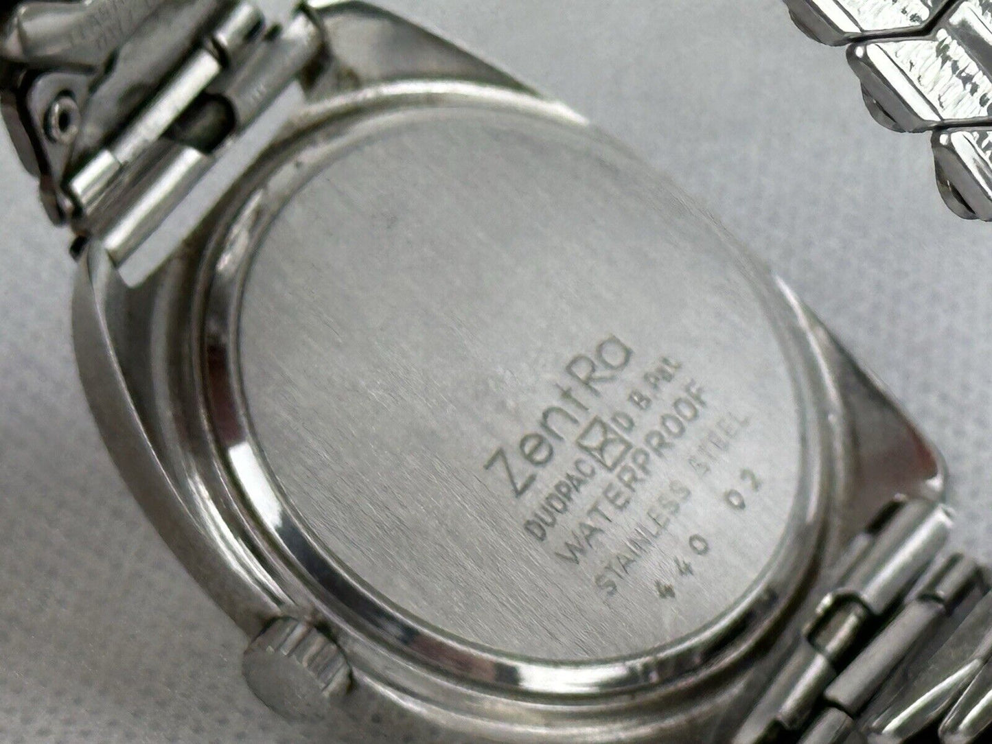 Zentra Safari 70‘s Men‘s Watch Mechanical 38mm Silver Working