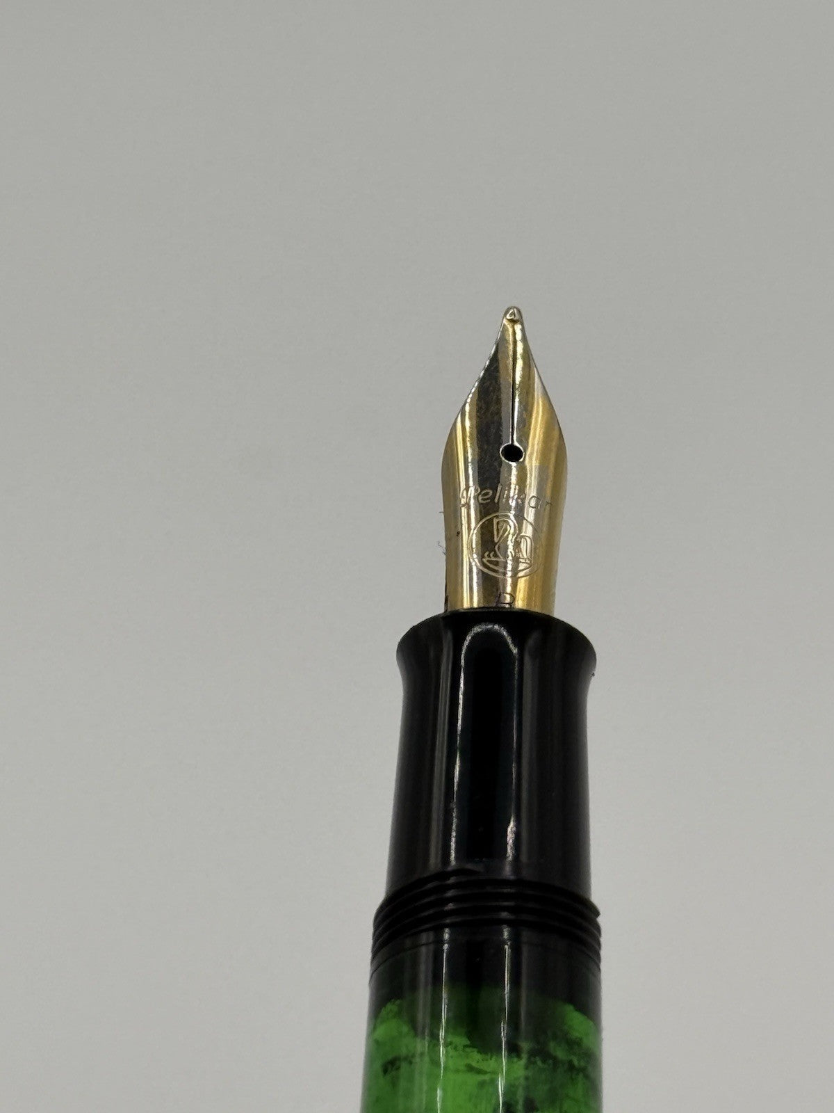 Pelikan M200 Fountain Pen Black/Gold Trim B Nib Vintage Made In Germany