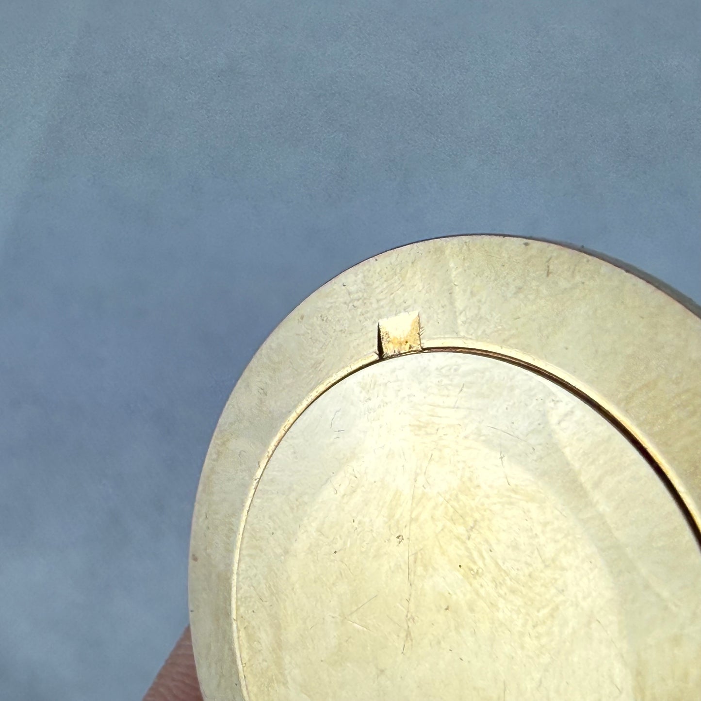 Vintage Glashütte German Pocket Watch 45mm Gold Tone Round Case