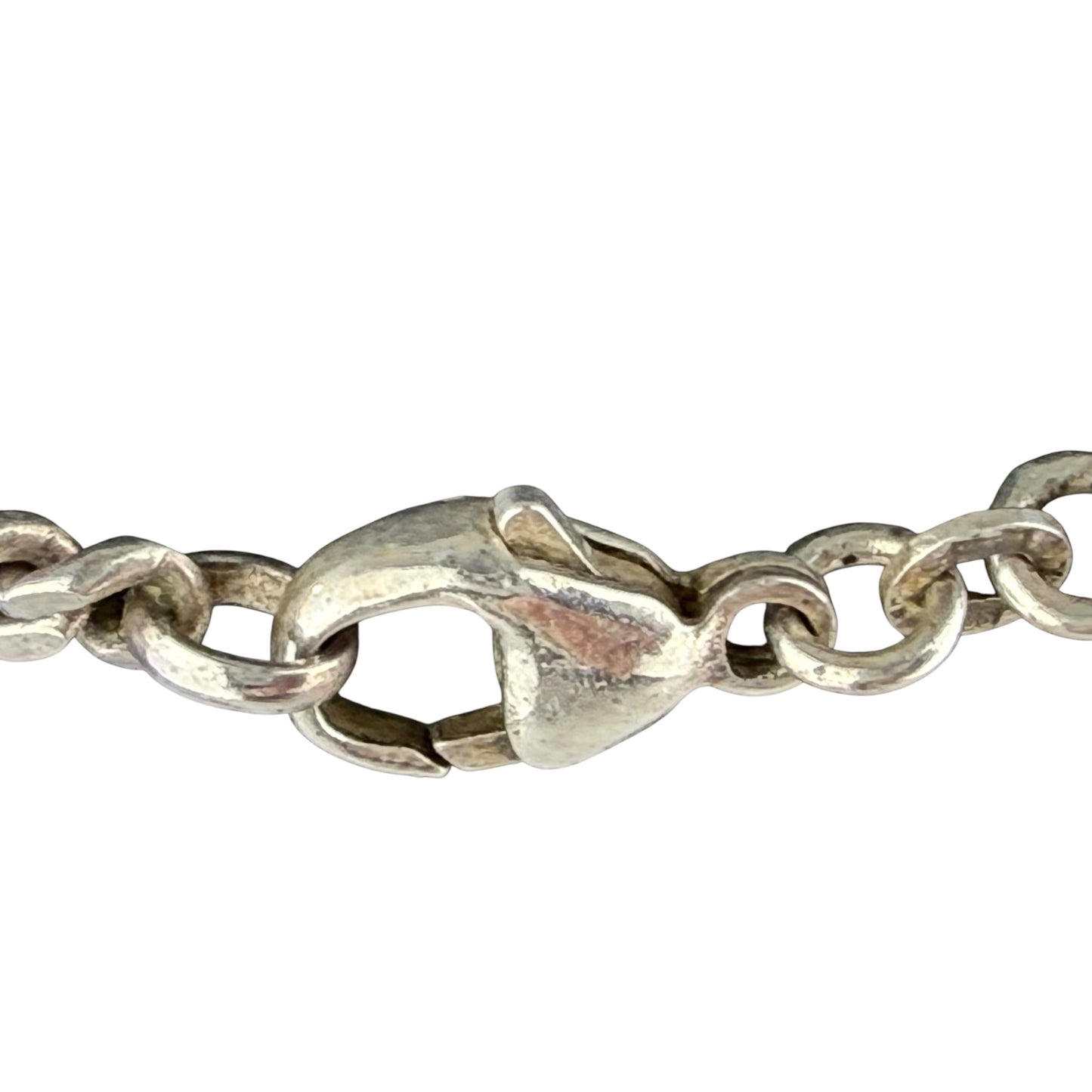 925 Sterling Silver Curb Chain Necklace Vintage 45cm 19.1g Classic Chain