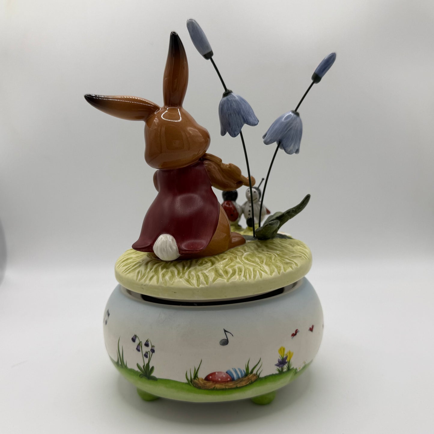 Goebel Easter Bunny Music Box 'Spring Melody' Porcelain Figurine