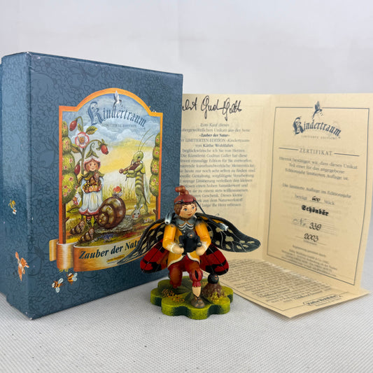 Käthe Wohlfahrt Kindertraum Schönbär 2003 Limited Edition 339/600 Zauber der Natur Figur
