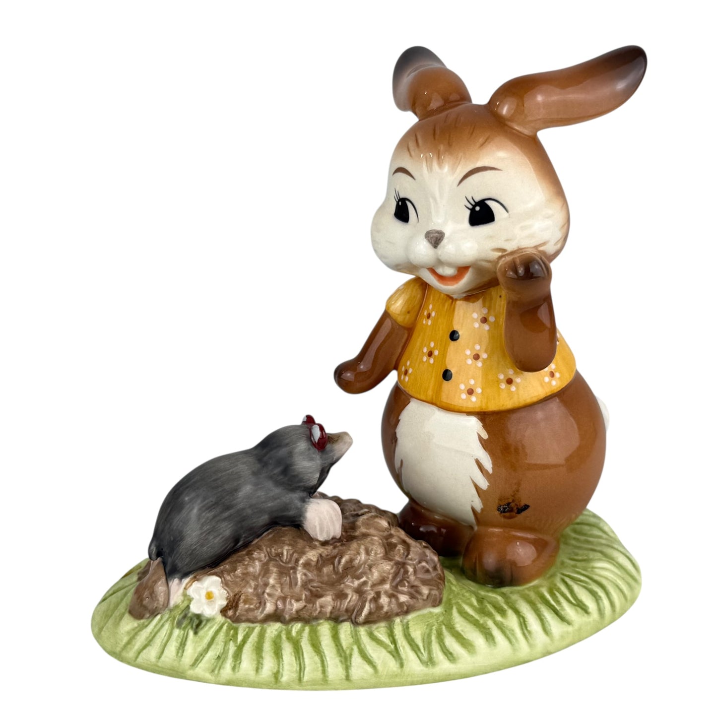 Goebel Bunny Figurine “Mein Kleiner Freund” Vintage Porcelain Rabbit Easter Decor Germany 11cm Collectible