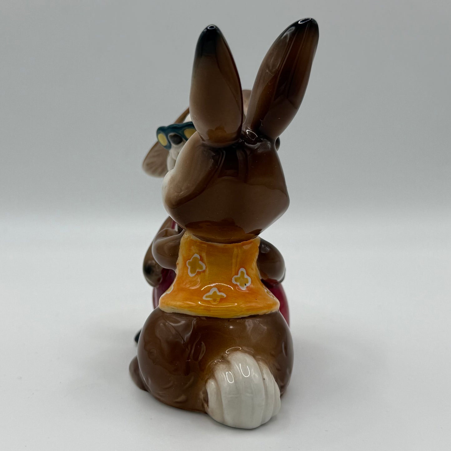 Vintage Goebel Bunny Couple Figurine "Sweet Kisses" Porcelain Ornament Germany