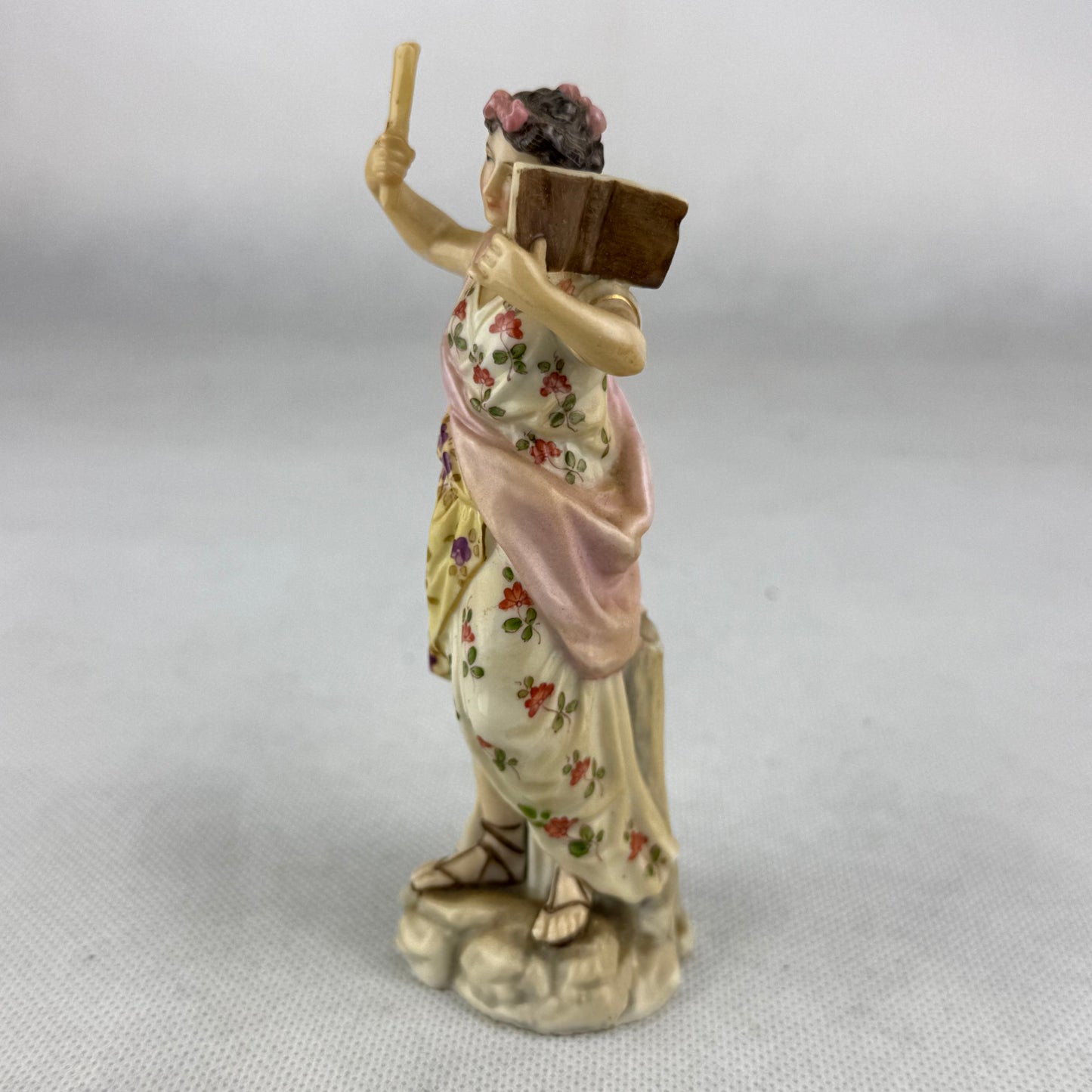 Vintage Richard Eckert Porcelain Figurine – Hand Painted Lady Figure – 12.5 cm – German Art Porcelain