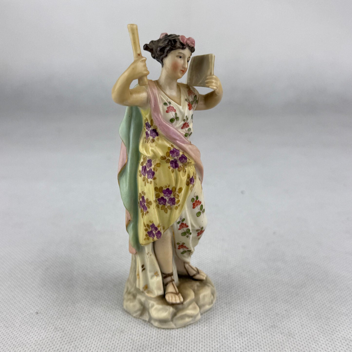 Vintage Richard Eckert Porcelain Figurine – Hand Painted Lady Figure – 12.5 cm – German Art Porcelain