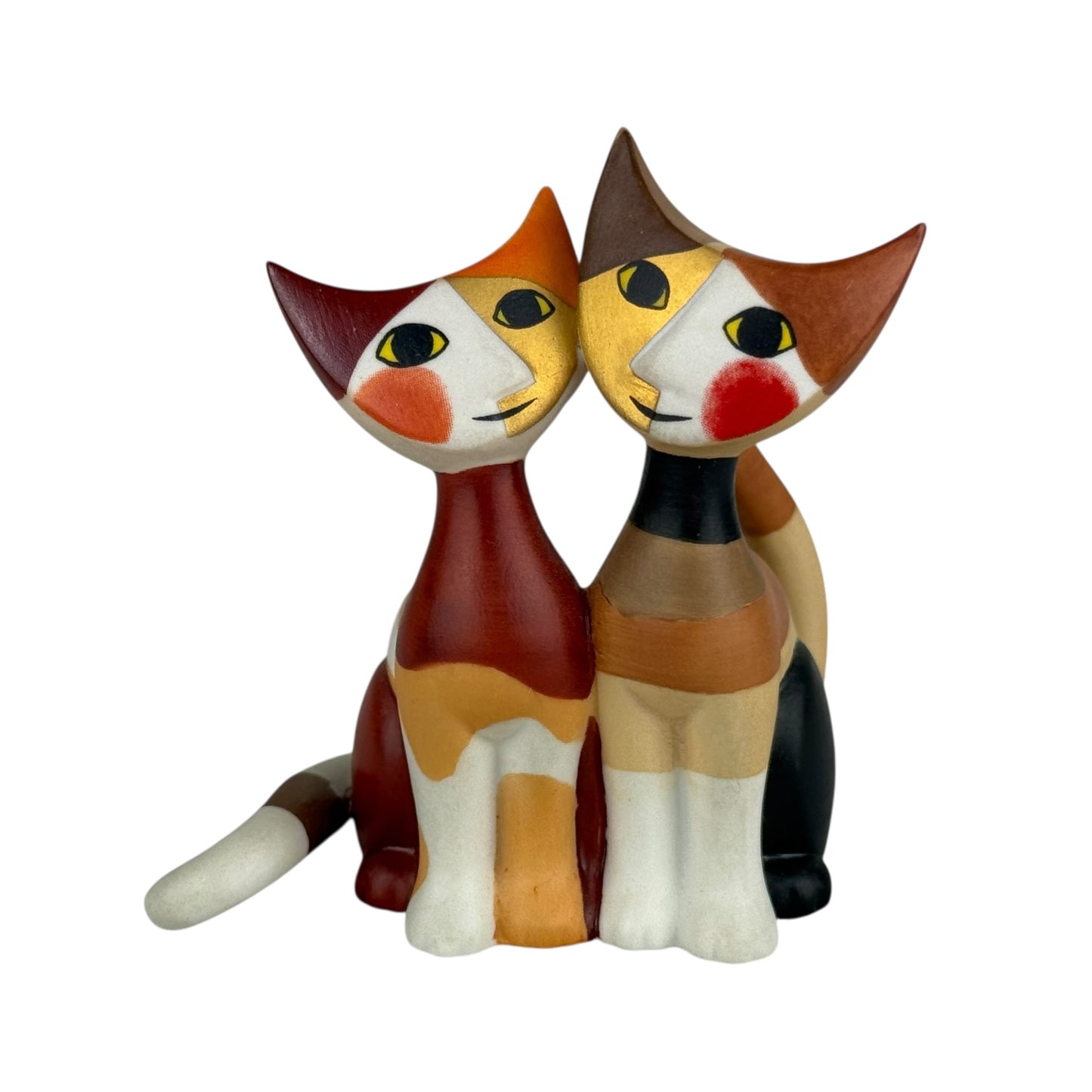 Goebel Rosina Wachtmeister Cat Figurine Vintage Porcelain Double Cats 8cm Germany Art Collectible