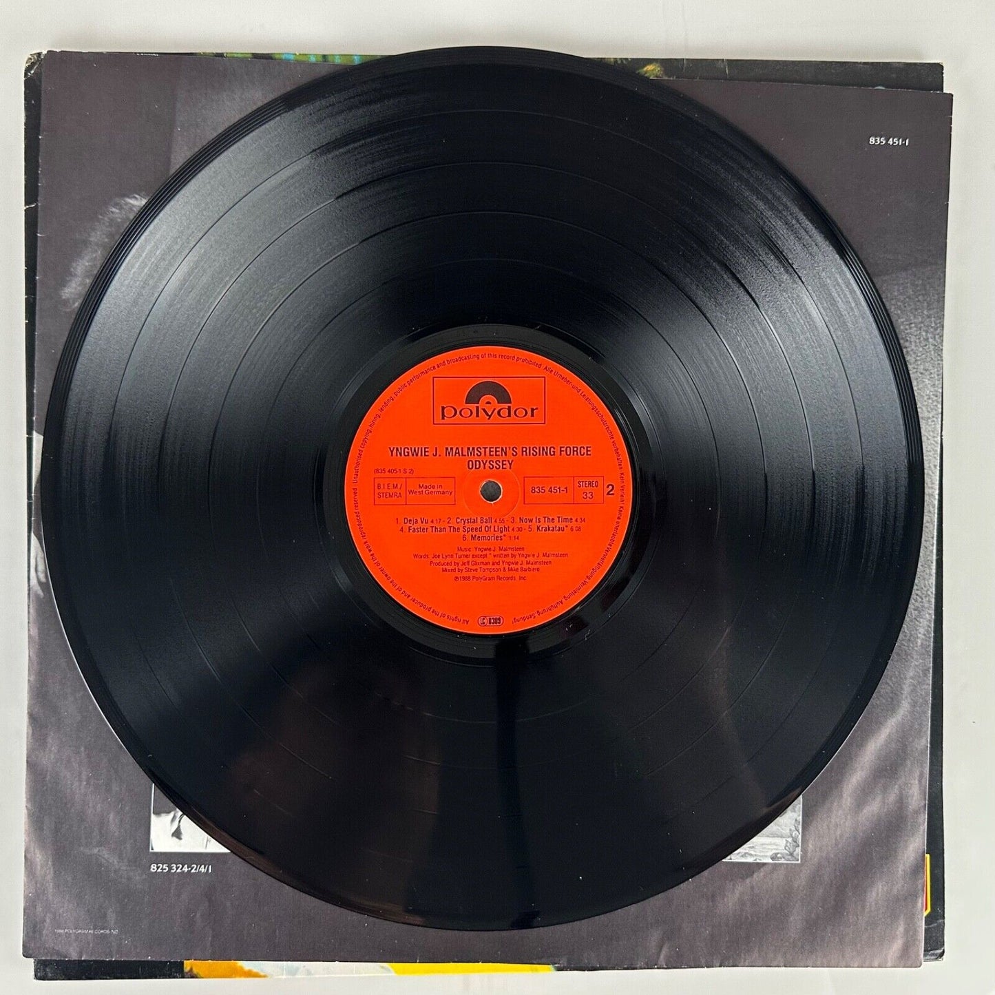 Yngwie J. Malmsteen's Rising Force - Odyssey LP (Polydor Promo, Custom Inner)