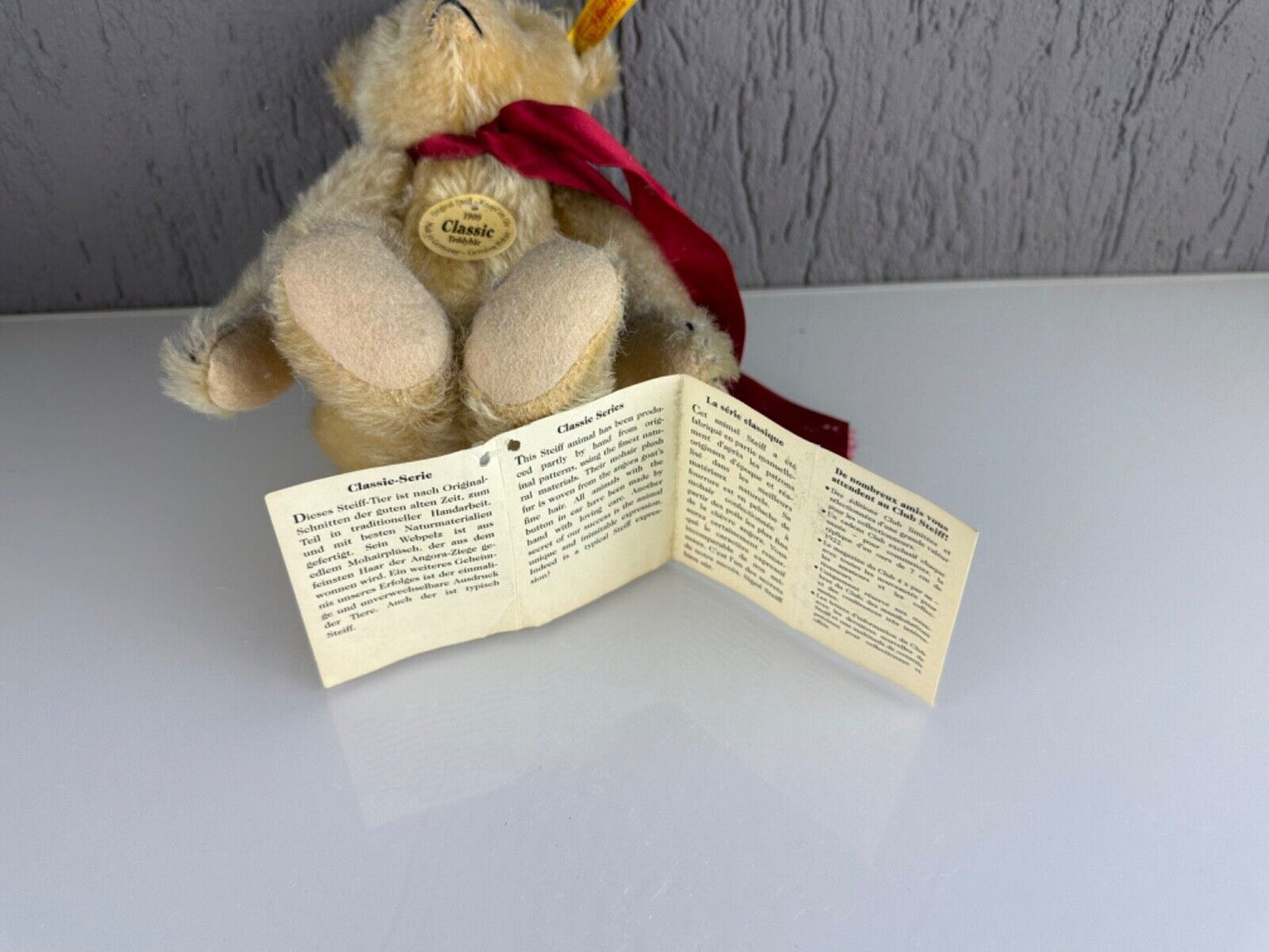 Antique Vintage Mohair Steiff Classic 1909 Teddy Bear Humpback