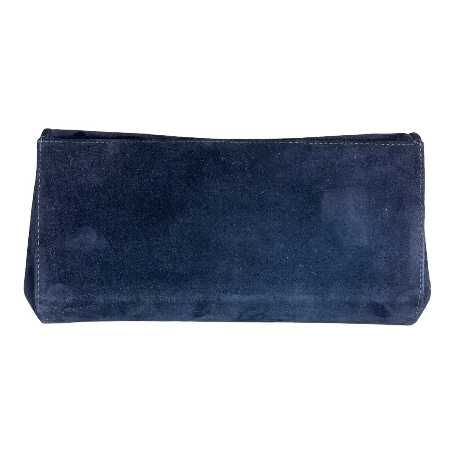 BALLY Blue Suede Sholder Back Gold Applications