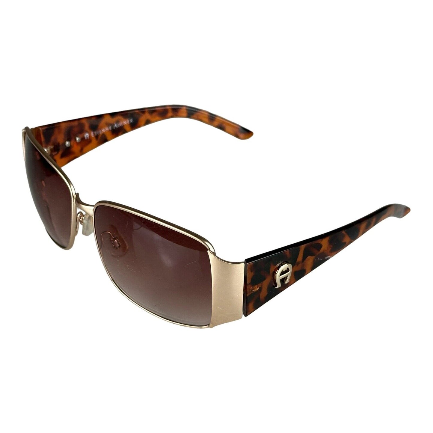 Etienne Aigner Sunglasses Leopard Pattern Gold Frame EA-SOLEIL GD 59014 123