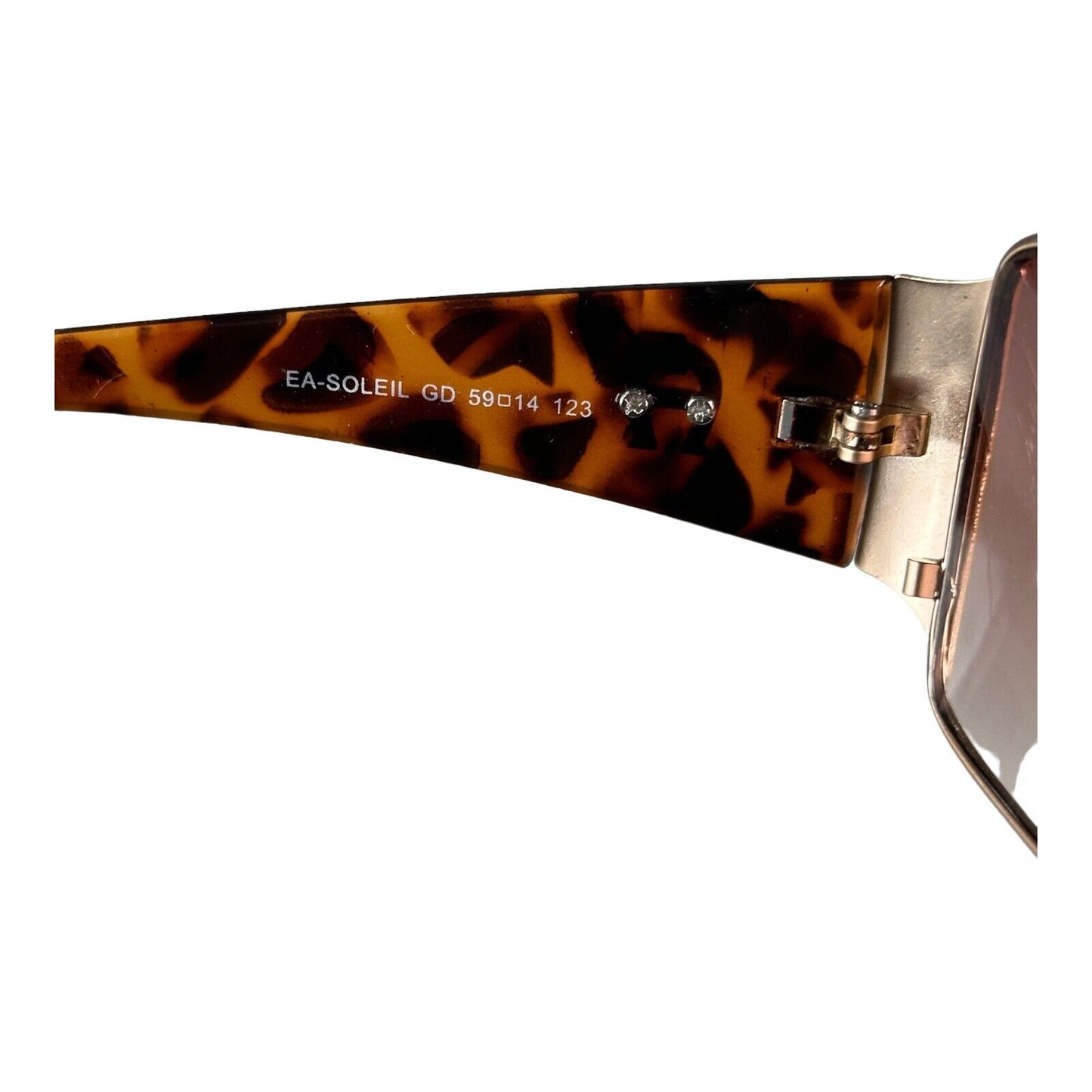 Etienne Aigner Sunglasses Leopard Pattern Gold Frame EA-SOLEIL GD 59014 123