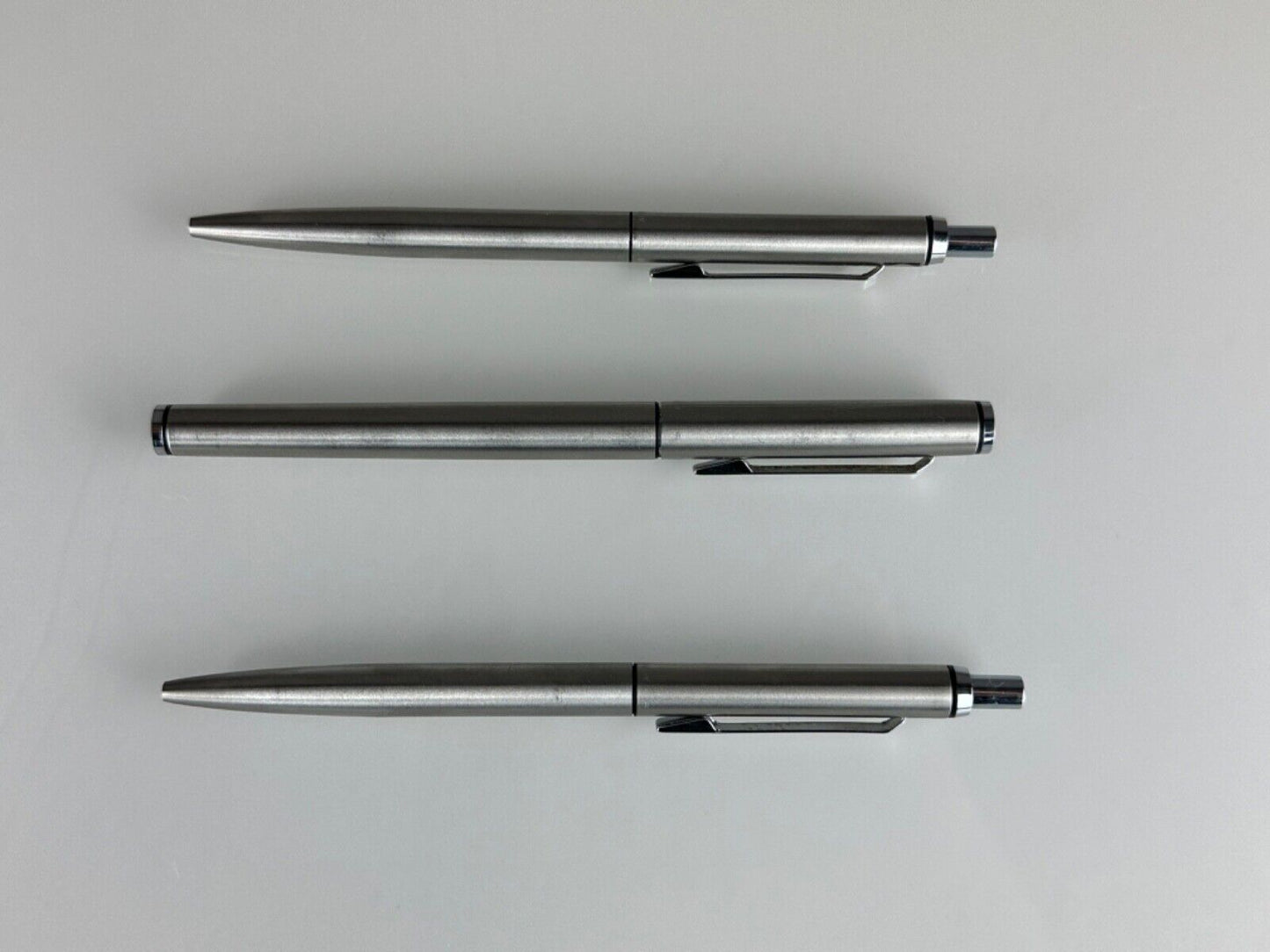 Pelikan Signum Fountain Pen & 2 Ballpoint Pens Silver Metal P540 K560 Set