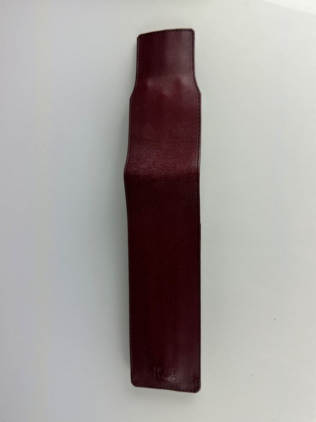 MontBlanc Etui Pencil Case Leather Red Bordeaux Vintage for 4 Pencil