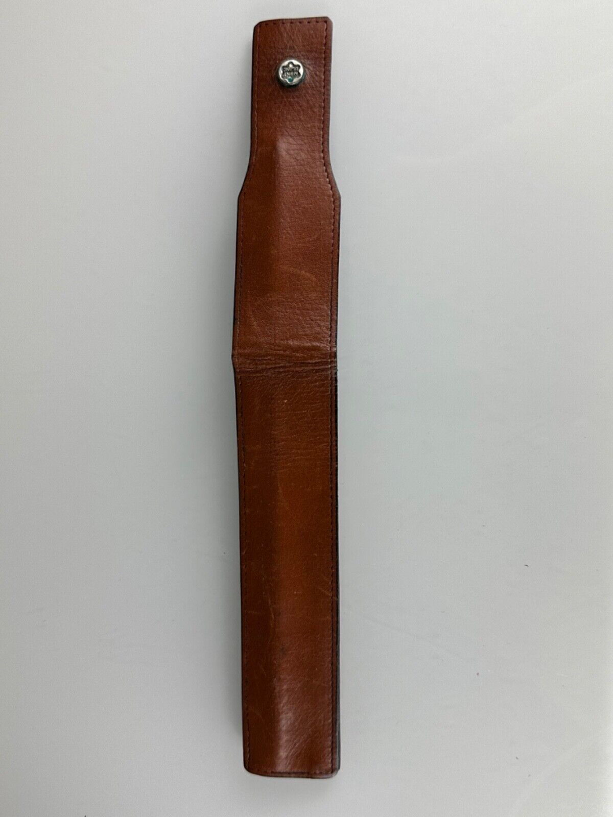 MontBlanc Etui Pencil Case Leather Brown Vintage for 2 Pencil