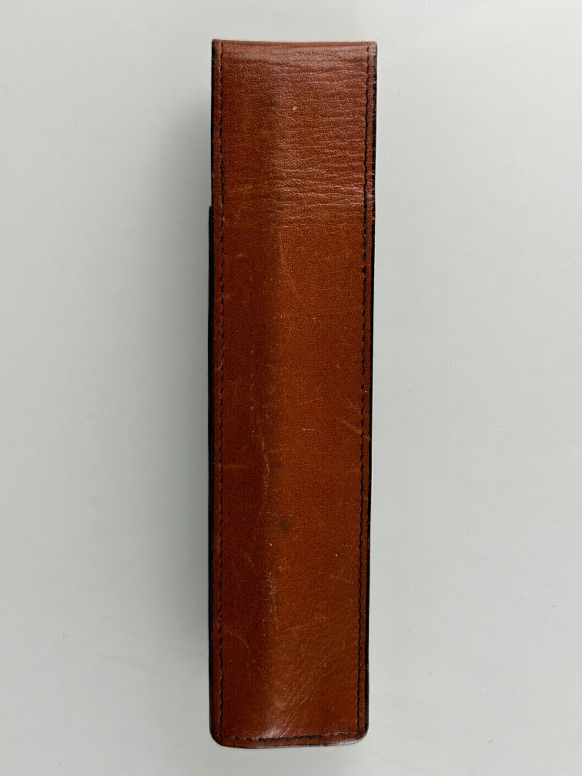 MontBlanc Etui Pencil Case Leather Brown Vintage for 2 Pencil