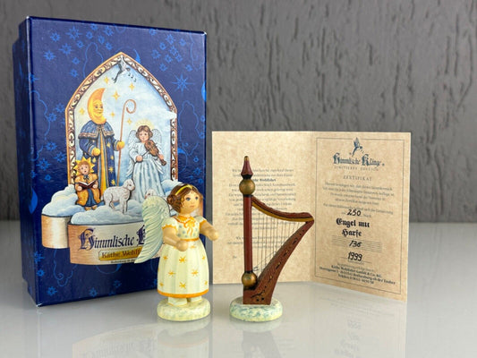 Kathe Wohlfahrt Engel mit Harfe Angel with Harp Limited Edition 316/250 1999