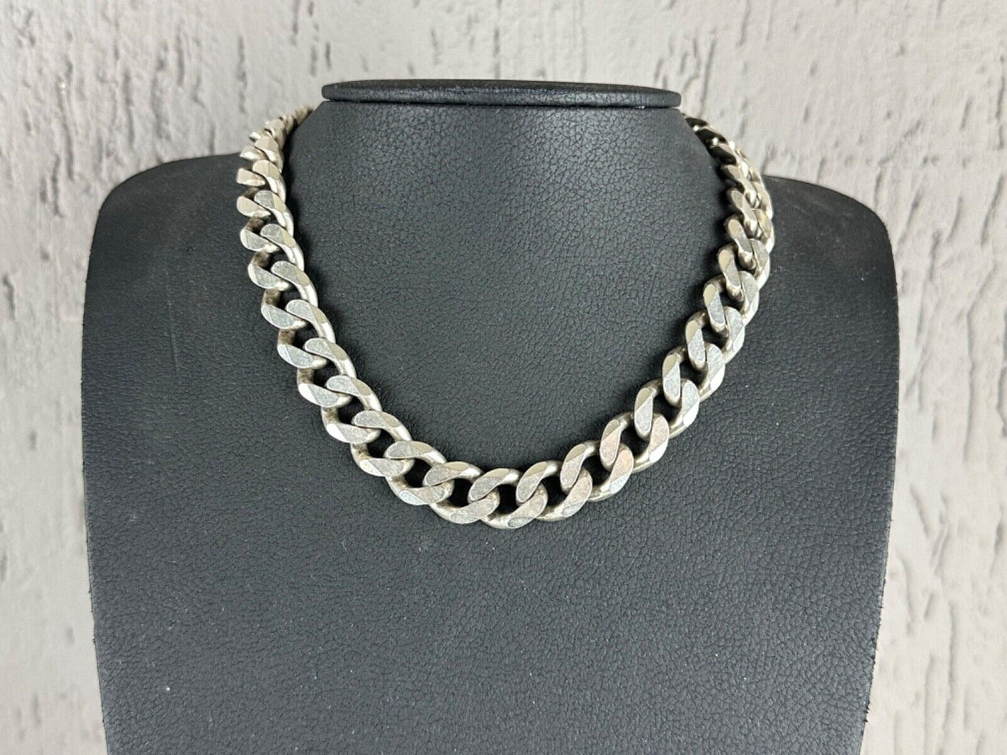 Cuban Link Chain heavy Sterling Silver 925 48cm 15mm 150 Gramm Made in Italy