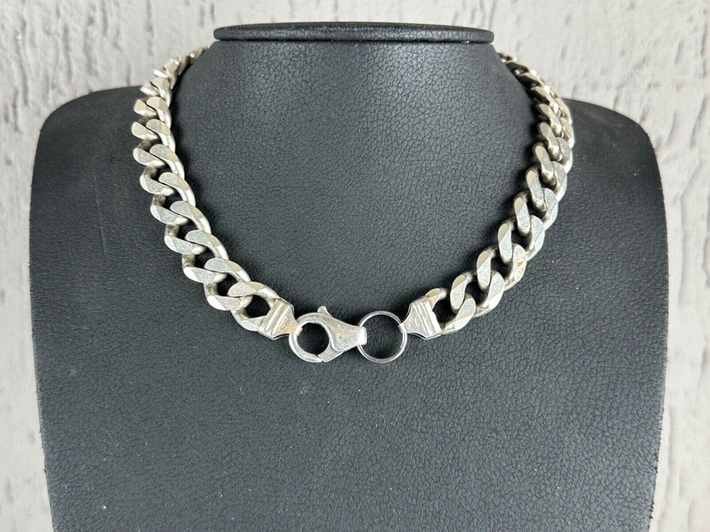 Cuban Link Chain heavy Sterling Silver 925 48cm 15mm 150 Gramm Made in Italy