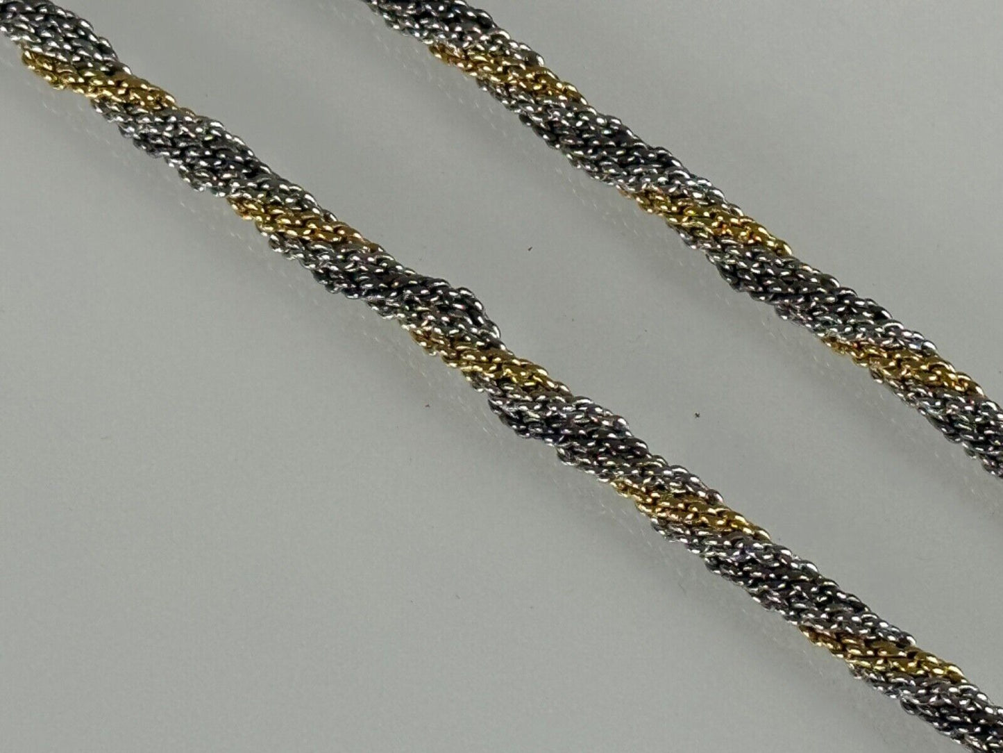 Christian Dior Vintage Necklace 36" Gold Silver with original box