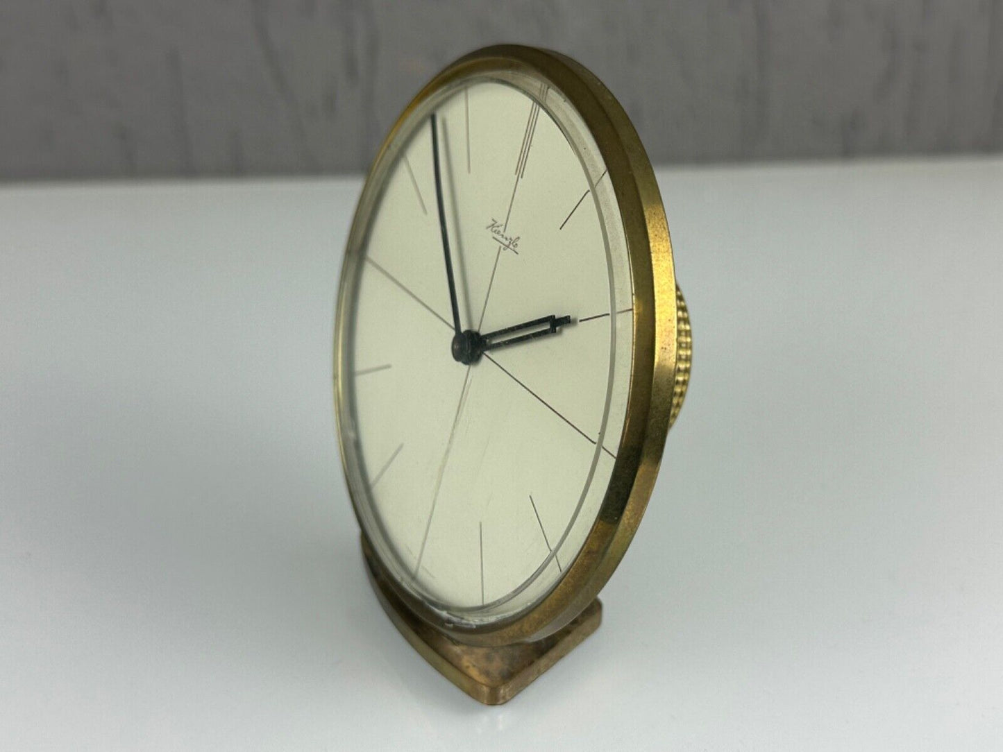 KIENZLE ART DECO H. MÖLLER MANTEL CLOCK / DESK CLOCK MECHANICAL 8 DAYS