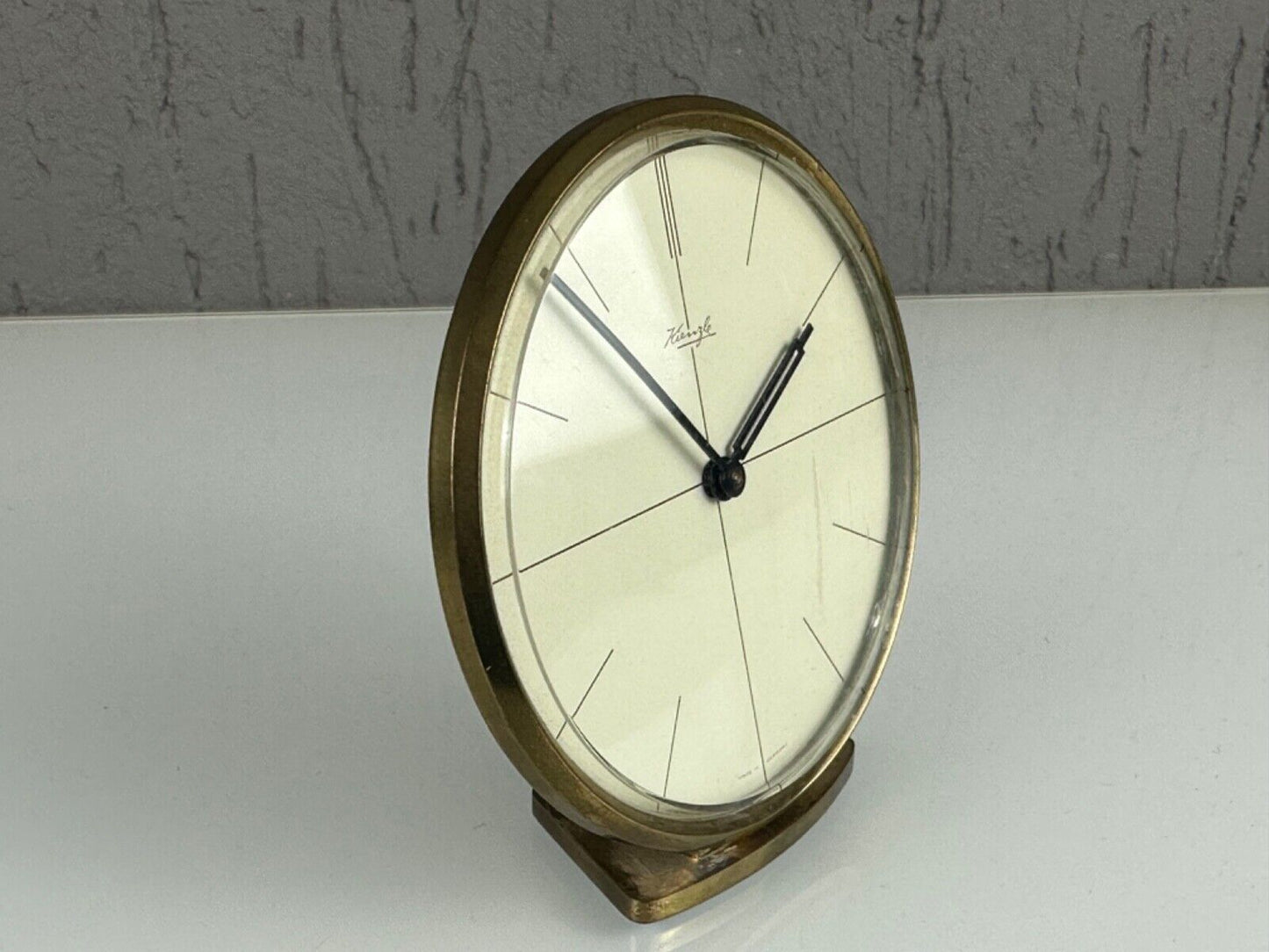 KIENZLE ART DECO H. MÖLLER MANTEL CLOCK / DESK CLOCK MECHANICAL 8 DAYS