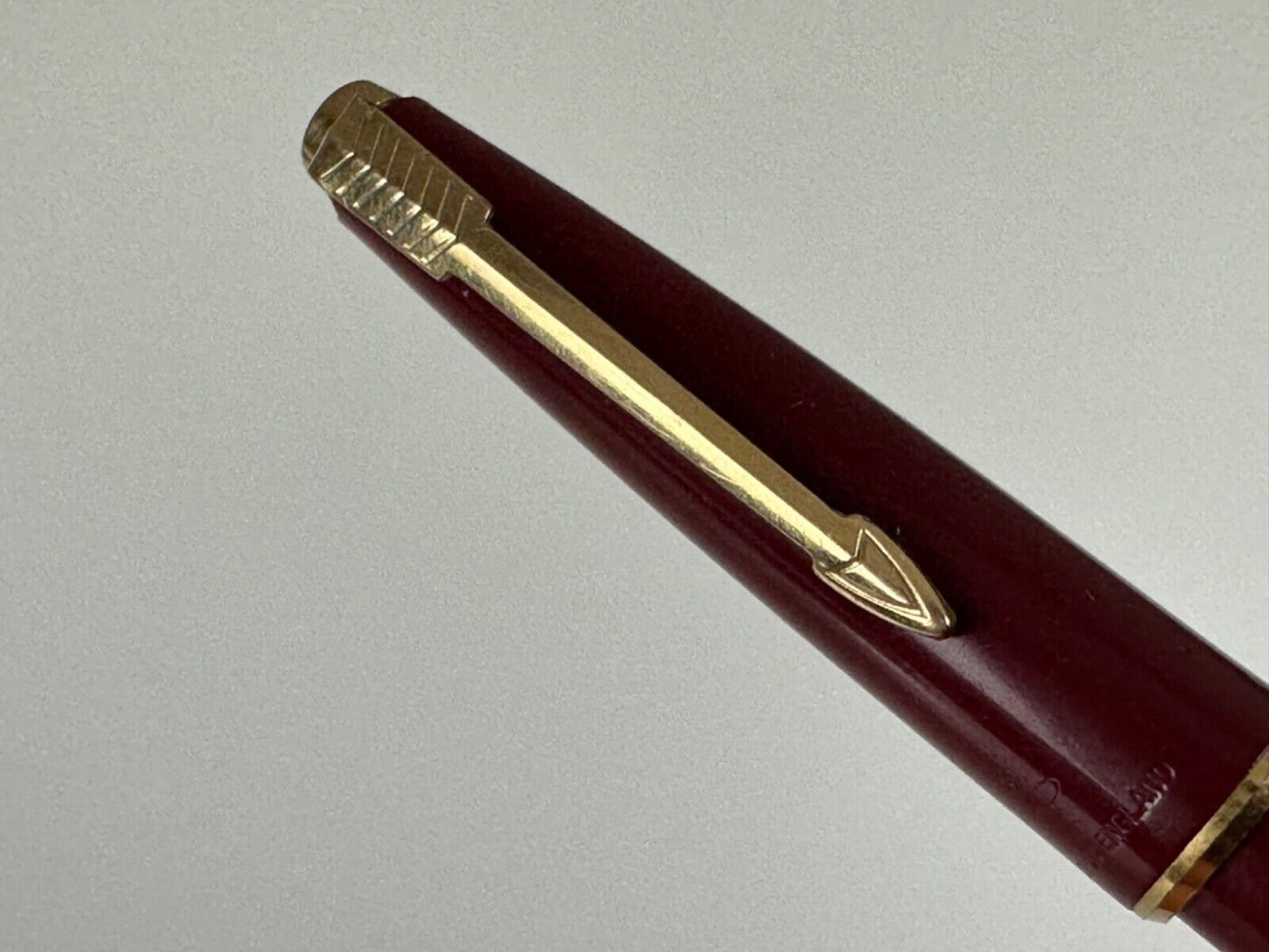Parker Ballpoint Pen Vintage in Original Box Red Gold