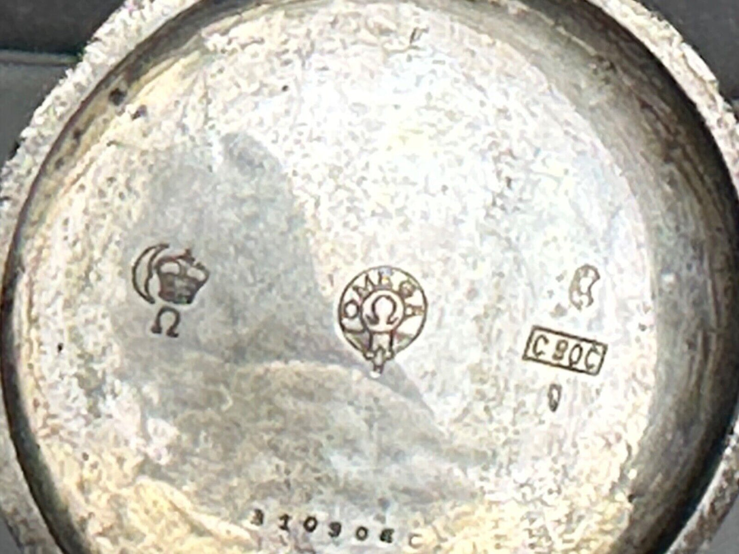 Omega Grand Prix Paris 1900 Pocket Watch Silver Roman Numeral’s and painted No.