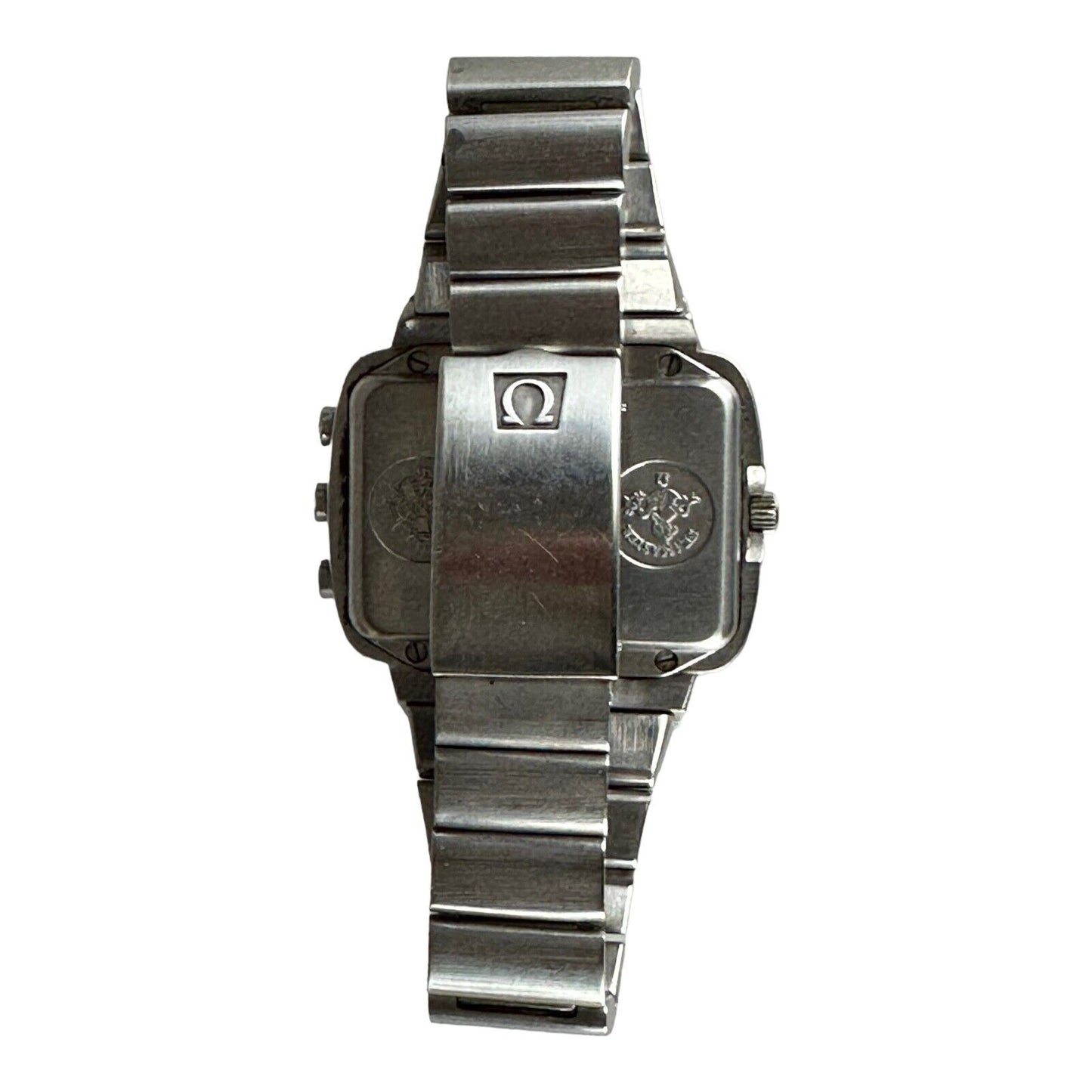 Omega Seamaster Albatros Chrono Quartz 32KHz 47mm Silver Vintage Stainless Steel