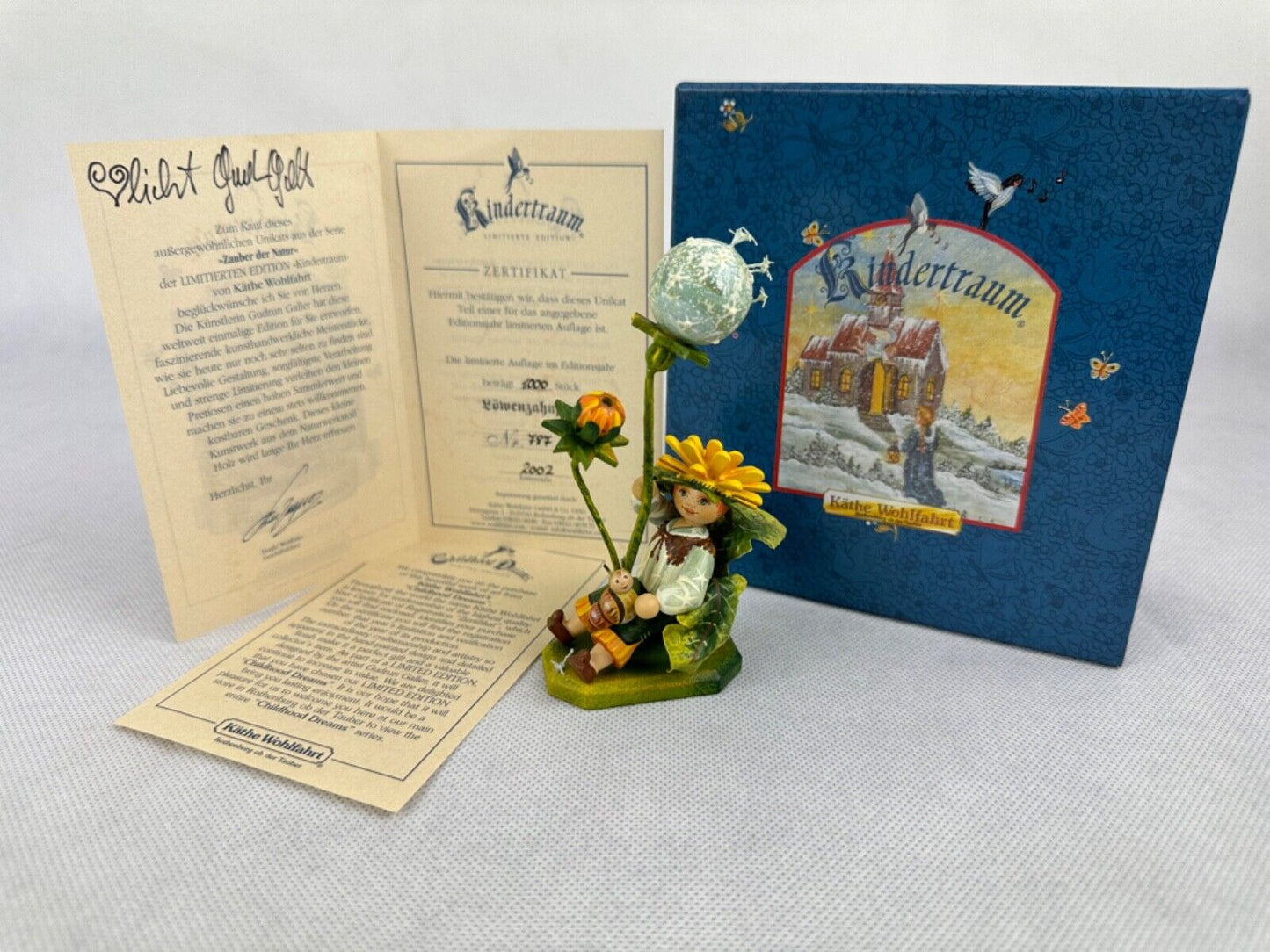 Kathe Wohlfahrt Löwenzahnjunge dandelion Boy Limited Edition 787/1000 Germany