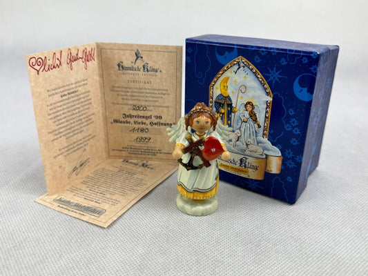 Kathe Wohlfahrt Jahresengel 1999 Glaube, Liebe, Hoffnung Annual Angel 1180/2000