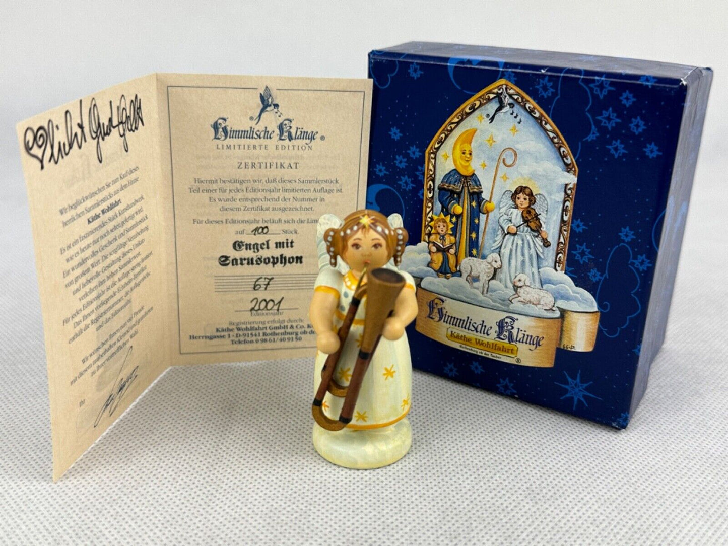 Kathe Wohlfahrt Engel mit Sarusophon Angel with sarusophone Limited 67/100 2001