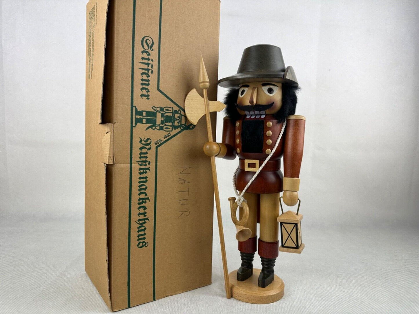 Nutcracker Night Watchman Seiffener Christian Ulbrich 36cm Nussknacker Wachmann