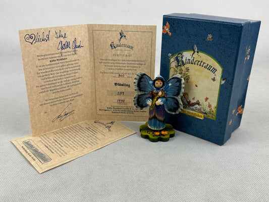 Kathe Wohlfahrt Bläuling Blueling Butterfly Limited Edition 597/900 Germany 1998