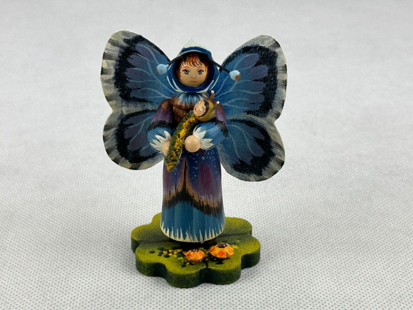 Kathe Wohlfahrt Bläuling Blueling Butterfly Limited Edition 597/900 Germany 1998