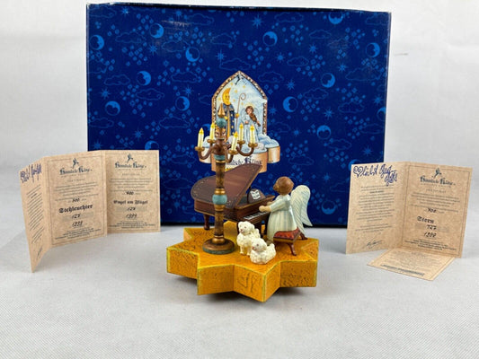 Kathe Wohlfahrt Engel Am Flügel Stehleuchter Stern Angel on Piano Floorlamp Star