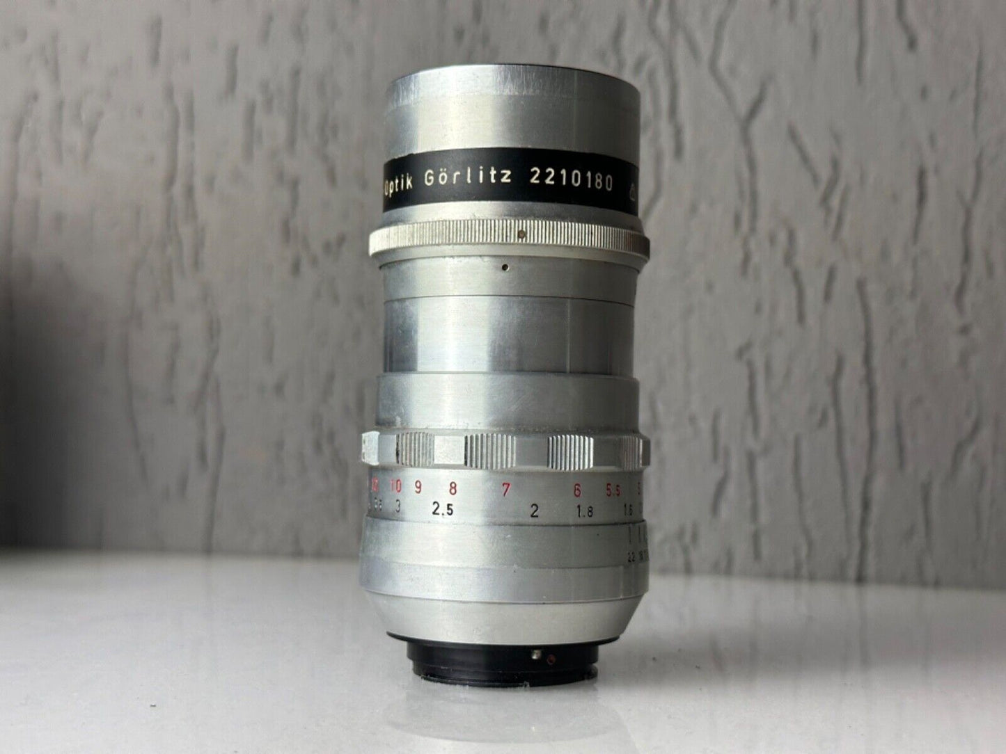Meyer Optik Gorlitz Trioplan 100mm f2.8 Vintage lens Exakta EXT Silver