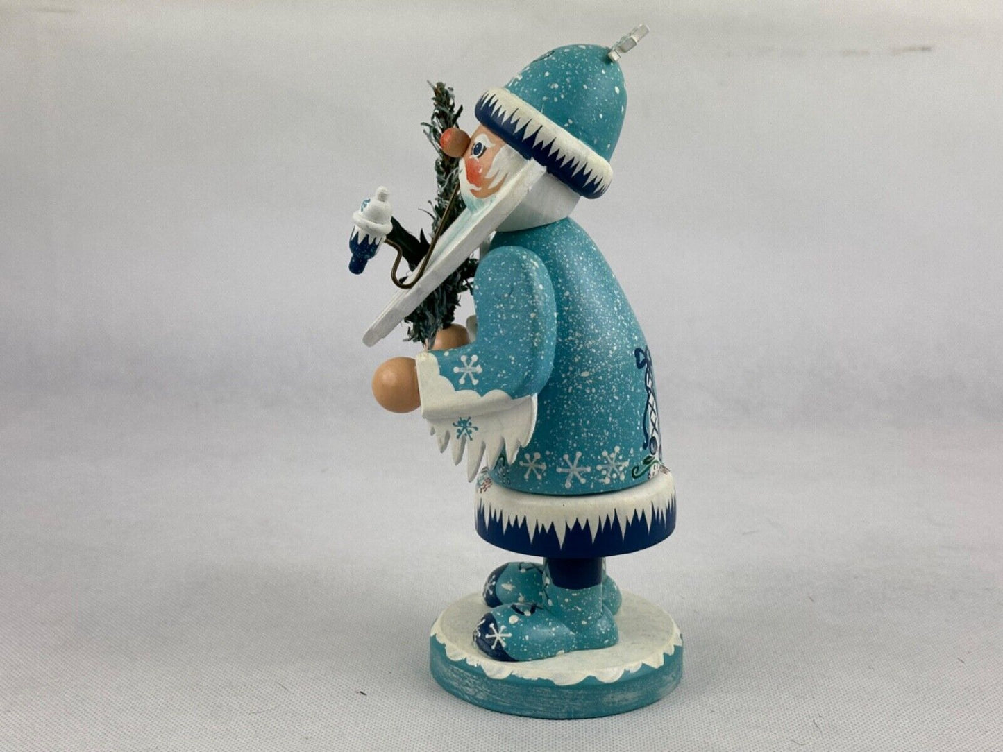 Kathe Wohlfahrt Holzknoddl Santa Smoker Taubervalley 21cm